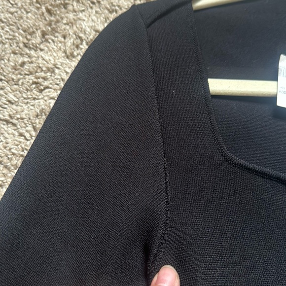 STELLA MCCARTNEY, Compact Knit Peplum Top, Black, US 8 / EURO 42 - Picture 11 of 11